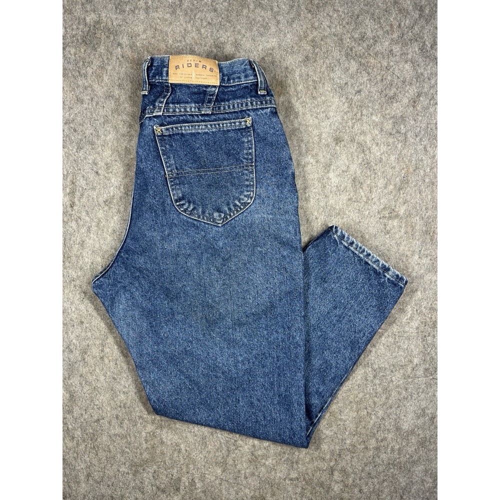 Vintage Denim Riders Jeans Womens 32x28 High Rise Tapered Mom Denim